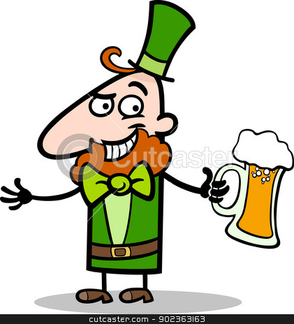To use this stock image in your creative project, please select the size you need over to the right and click the "Add to Cart" button.
Your downloaded image will come with the Cutcaster watermark removed so don’t worry about the watermark you see on this page. Leprechaun with beer cartoon illustration stock vector clipart, Cartoon Illustration of Happy Leprechaun with Mug of Beer on St Patricks Day Holiday by Igor Zakowski