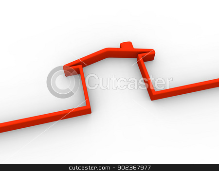 House symbol stock photo