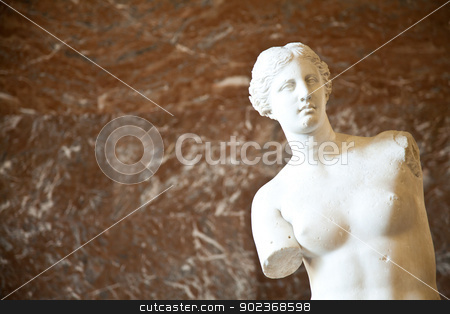 To use this stock image in your creative project, please select the size you need over to the right and click the "Add to Cart" button.
Your downloaded image will come with the Cutcaster watermark removed so don’t worry about the watermark you see on this page. Venus de Milo stock photo, Statue of the Greek goddess Aphrodite, discovered on the island of Melos (