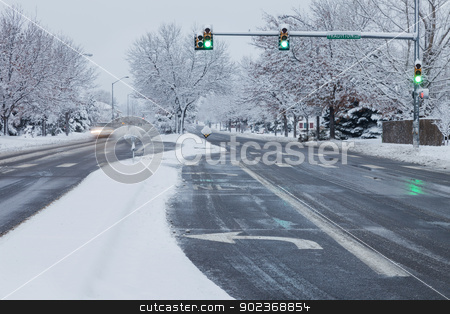 To use this stock image in your creative project, please select the size you need over to the right and click the "Add to Cart" button.
Your downloaded image will come with the Cutcaster watermark removed so don’t worry about the watermark you see on this page. city street in winter weather stock photo, winter snowstorm on streets of Fort Collins, Colorado by Marek Uliasz