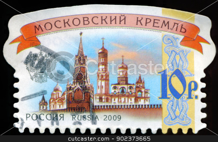 To use this stock image in your creative project, please select the size you need over to the right and click the "Add to Cart" button.
Your downloaded image will come with the Cutcaster watermark removed so don’t worry about the watermark you see on this page. RUSSIA - CIRCA 2009: stamp printed by Russia, shows Moscow Kreml stock photo, RUSSIA - CIRCA 2009: stamp printed by Russia, shows Moscow Kremlin, circa 2009. by aarrows