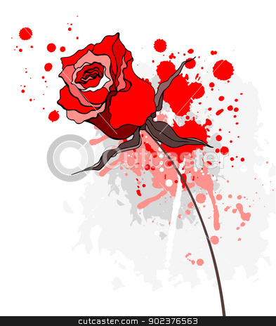 To use this stock image in your creative project, please select the size you need over to the right and click the "Add to Cart" button.
Your downloaded image will come with the Cutcaster watermark removed so don’t worry about the watermark you see on this page. Grunge red rose on a white background stock photo, Grunge Beautiful red rose. Vector illustration isolated by Katyau
