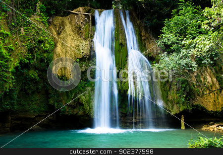 To use this stock image in your creative project, please select the size you need over to the right and click the "Add to Cart" button.
Your downloaded image will come with the Cutcaster watermark removed so don’t worry about the watermark you see on this page. waterfall stock photo, waterfall in deep green forest by Vitaliy Pakhnyushchyy