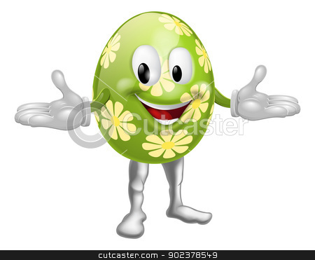 To use this stock image in your creative project, please select the size you need over to the right and click the "Add to Cart" button.
Your downloaded image will come with the Cutcaster watermark removed so don’t worry about the watermark you see on this page. Easter Egg Man stock vector clipart, An illustration of a happy fun cartoon Easter egg mascot character
by Christos Georghiou