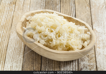 To use this stock image in your creative project, please select the size you need over to the right and click the "Add to Cart" button.
Your downloaded image will come with the Cutcaster watermark removed so don’t worry about the watermark you see on this page. bowl of sauerkraut stock photo, sauerkraut in a rustic wooden bowl against white painted wooden background by Marek Uliasz