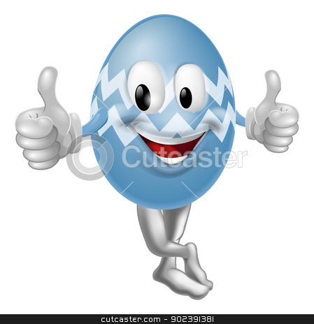 To use this stock image in your creative project, please select the size you need over to the right and click the "Add to Cart" button.
Your downloaded image will come with the Cutcaster watermark removed so don’t worry about the watermark you see on this page. Cartoon Easter Egg Man stock vector clipart, An illustration of a happy fun cartoon Easter egg mascot character doing a thumbs up
by Christos Georghiou