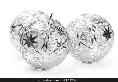 To use this stock image in your creative project, please select the size you need over to the right and click the "Add to Cart" button.
Your downloaded image will come with the Cutcaster watermark removed so don’t worry about the watermark you see on this page. three metal christmas balls on white background stock photo, three metal christmas balls on white background by Rob Stark
