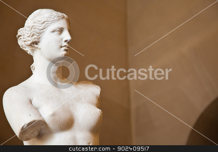 To use this stock image in your creative project, please select the size you need over to the right and click the "Add to Cart" button.
Your downloaded image will come with the Cutcaster watermark removed so don’t worry about the watermark you see on this page. Venus de Milo stock photo, Statue of the Greek goddess Aphrodite, discovered on the island of Melos (