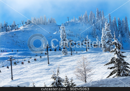 To use this stock image in your creative project, please select the size you need over to the right and click the "Add to Cart" button.
Your downloaded image will come with the Cutcaster watermark removed so don’t worry about the watermark you see on this page. Sking Chairlifts at Snoqualme Pass Washington stock photo, Sking Chairlifts and Ski Class on Snow Mountain at Snoqualme Pass Washington. by William Perry