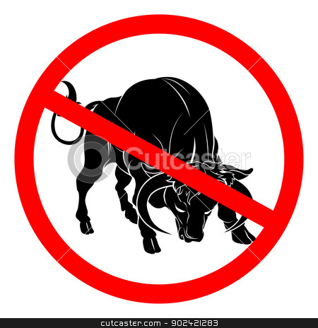 To use this stock image in your creative project, please select the size you need over to the right and click the "Add to Cart" button.
Your downloaded image will come with the Cutcaster watermark removed so don’t worry about the watermark you see on this page. No bull sign stock vector clipart, A sign with a bull with red circle and line through it. Signifying truth telling, no bull by Christos Georghiou