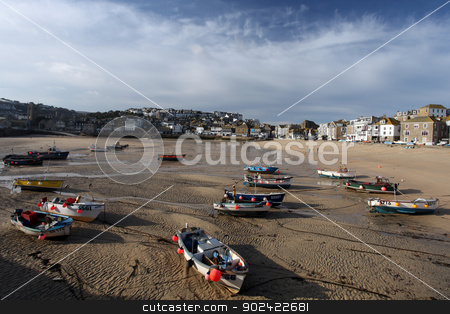 To use this stock image in your creative project, please select the size you need over to the right and click the "Add to Cart" button.
Your downloaded image will come with the Cutcaster watermark removed so don’t worry about the watermark you see on this page. st ives harbpr stock photo, st ives harbor in south west cornwall england UK by Ollie Taylor
