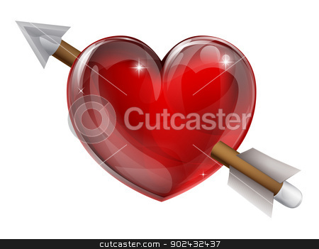 To use this stock image in your creative project, please select the size you need over to the right and click the "Add to Cart" button.
Your downloaded image will come with the Cutcaster watermark removed so don’t worry about the watermark you see on this page. Shot through the heart stock vector clipart, Shot through the heart valentines concept. A conceptual illustration for being in love by Christos Georghiou