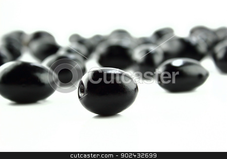 To use this stock image in your creative project, please select the size you need over to the right and click the "Add to Cart" button.
Your downloaded image will come with the Cutcaster watermark removed so don’t worry about the watermark you see on this page. Black Olives stock photo, Black Olives on a white background by Designsstock