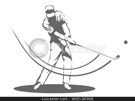To use this stock image in your creative project, please select the size you need over to the right and click the "Add to Cart" button.
Your downloaded image will come with the Cutcaster watermark removed so don’t worry about the watermark you see on this page. Golfer man stock vector clipart, Illustration of a man swinging a golf club. by PhotoEstelar