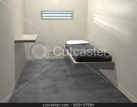 To use this stock image in your creative project, please select the size you need over to the right and click the "Add to Cart" button.
Your downloaded image will come with the Cutcaster watermark removed so don’t worry about the watermark you see on this page. Modern Prison Cell stock photo, Original illustration of a modern prison cell by Paul Fleet