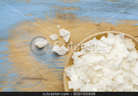 To use this stock image in your creative project, please select the size you need over to the right and click the "Add to Cart" button.
Your downloaded image will come with the Cutcaster watermark removed so don’t worry about the watermark you see on this page. shredded coconut flakes stock photo, flakes of shredded coconut in a small ceramic bowls against grunge wooden background, copy space by Marek Uliasz