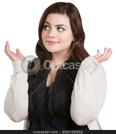 To use this stock image in your creative project, please select the size you need over to the right and click the "Add to Cart" button.
Your downloaded image will come with the Cutcaster watermark removed so don’t worry about the watermark you see on this page. Woman Looking Over stock photo, Woman with hands up and looking over by Scott Griessel