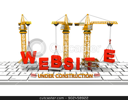 To use this stock image in your creative project, please select the size you need over to the right and click the "Add to Cart" button.
Your downloaded image will come with the Cutcaster watermark removed so don’t worry about the watermark you see on this page. Building Website stock photo, Cranes building a website on a computer keyboard, concept of website under construction by Harvepino
