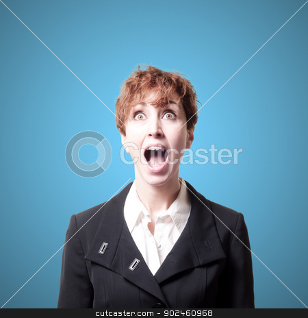 To use this stock image in your creative project, please select the size you need over to the right and click the "Add to Cart" button.
Your downloaded image will come with the Cutcaster watermark removed so don’t worry about the watermark you see on this page. screaming success short hair business woman stock photo, screaming success short hair business woman on blue background by Eugenio Marongiu
