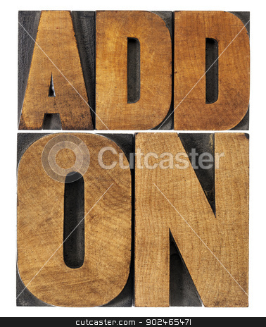 To use this stock image in your creative project, please select the size you need over to the right and click the "Add to Cart" button.
Your downloaded image will come with the Cutcaster watermark removed so don’t worry about the watermark you see on this page. addon (add-on) in wood type stock photo, addon (add-on)- computer software component or application - isolated text in vintage letterpress wood type printing blocks by Marek Uliasz