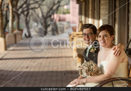 To use this stock image in your creative project, please select the size you need over to the right and click the "Add to Cart" button.
Your downloaded image will come with the Cutcaster watermark removed so don’t worry about the watermark you see on this page. Committed Same Sex Couple stock photo, Committed same sex partners in civil union sitting together by Scott Griessel