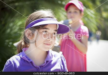 To use this stock image in your creative project, please select the size you need over to the right and click the "Add to Cart" button.
Your downloaded image will come with the Cutcaster watermark removed so don’t worry about the watermark you see on this page. Pretty Young Sisters Portrait Outside stock photo, Pretty Young Children Sisters Portrait Outside. by Andy Dean