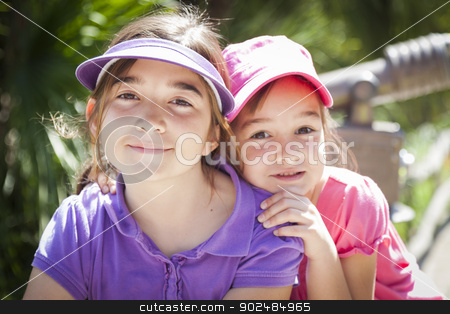 To use this stock image in your creative project, please select the size you need over to the right and click the "Add to Cart" button.
Your downloaded image will come with the Cutcaster watermark removed so don’t worry about the watermark you see on this page. Pretty Young Sisters Portrait Outside stock photo, Pretty Young Children Sisters Portrait Outside. by Andy Dean