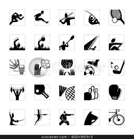 To use this stock image in your creative project, please select the size you need over to the right and click the "Add to Cart" button.
Your downloaded image will come with the Cutcaster watermark removed so don’t worry about the watermark you see on this page. sport icon set black and white invert stock vector clipart, sport icon set illustrated vector pictograms black and white invert by shufu
