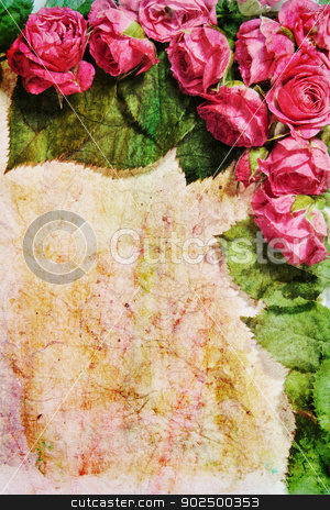 To use this stock image in your creative project, please select the size you need over to the right and click the "Add to Cart" button.
Your downloaded image will come with the Cutcaster watermark removed so don’t worry about the watermark you see on this page. Vintage rose frame stock photo, Vintage rose frame on distressed paper background with room for a message. Great as a greetings card, for a love message and so on. Plenty of copy space. Portrait orientation. by Piccia Neri