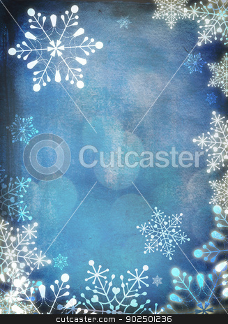 To use this stock image in your creative project, please select the size you need over to the right and click the "Add to Cart" button.
Your downloaded image will come with the Cutcaster watermark removed so don’t worry about the watermark you see on this page. Christmas card stock photo, Christmas card with white snowflakes against blue background. Plenty of copy space. Hand-painted elements with digital elements. by Piccia Neri