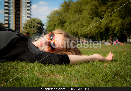 To use this stock image in your creative project, please select the size you need over to the right and click the "Add to Cart" button.
Your downloaded image will come with the Cutcaster watermark removed so don’t worry about the watermark you see on this page. Sleeping beauty stock photo, Beautiful young woman snoozing in an urban park in the spring. by Piccia Neri