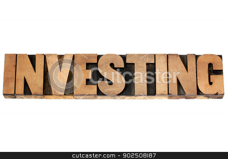 To use this stock image in your creative project, please select the size you need over to the right and click the "Add to Cart" button.
Your downloaded image will come with the Cutcaster watermark removed so don’t worry about the watermark you see on this page. investing word in wood type stock photo, investing word - isolated text in vintage letterpress wood type printing blocks by Marek Uliasz