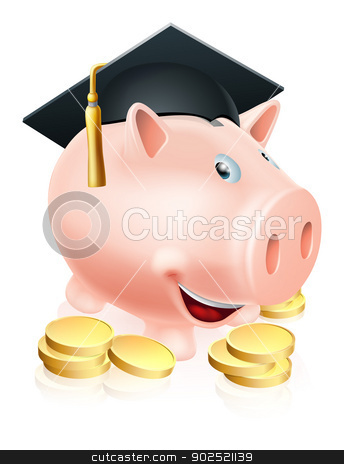 To use this stock image in your creative project, please select the size you need over to the right and click the "Add to Cart" button.
Your downloaded image will come with the Cutcaster watermark removed so don’t worry about the watermark you see on this page. Graduation Piggy bank stock vector clipart, Cartoon education piggy bank with mortar board graduation hat on and gold coins. Concept for saving money for an education or schooling or college finances etc.
by Christos Georghiou
