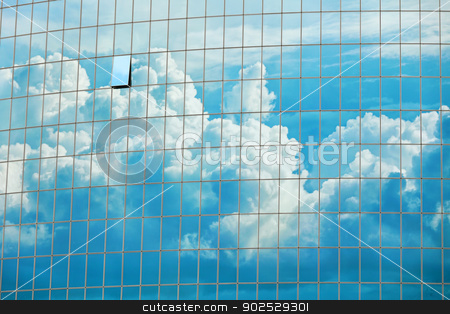 To use this stock image in your creative project, please select the size you need over to the right and click the "Add to Cart" button.
Your downloaded image will come with the Cutcaster watermark removed so don’t worry about the watermark you see on this page. Sky reflected in the skyscraper windows background stock photo, Cloudy sky reflected in the windows of a skyscraper - urban background by Alexey Romanov