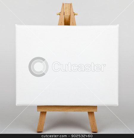 To use this stock image in your creative project, please select the size you need over to the right and click the "Add to Cart" button.
Your downloaded image will come with the Cutcaster watermark removed so don’t worry about the watermark you see on this page. Canvas on Easel stock photo, A white canvas on an easel. by Chris Dorney