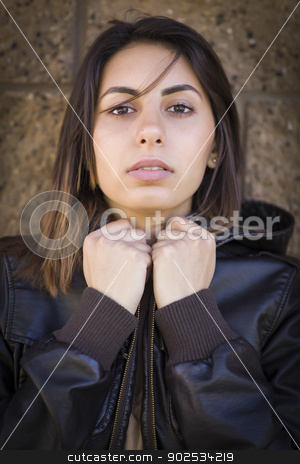 To use this stock image in your creative project, please select the size you need over to the right and click the "Add to Cart" button.
Your downloaded image will come with the Cutcaster watermark removed so don’t worry about the watermark you see on this page. Beautiful Mixed Race Young Woman stock photo, Beautiful Mixed Race Young Woman Portrait Outside. by Andy Dean