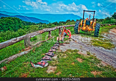To use this stock image in your creative project, please select the size you need over to the right and click the "Add to Cart" button.
Your downloaded image will come with the Cutcaster watermark removed so don’t worry about the watermark you see on this page. old tractor in the mountains stock photo, old tractor in the mountains ready for harvest by digidreamgrafix.com
