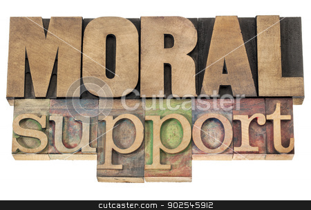 To use this stock image in your creative project, please select the size you need over to the right and click the "Add to Cart" button.
Your downloaded image will come with the Cutcaster watermark removed so don’t worry about the watermark you see on this page. moral support in wood type stock photo, moral support - isolated text in letterpress wood type printing blocks by Marek Uliasz