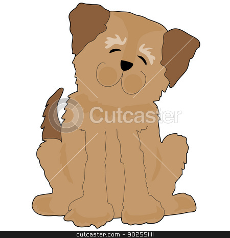 To use this stock image in your creative project, please select the size you need over to the right and click the "Add to Cart" button.
Your downloaded image will come with the Cutcaster watermark removed so don’t worry about the watermark you see on this page. Funny Dog stock vector clipart, A funny shaggy dog is tilting his head and smiling by Maria Bell