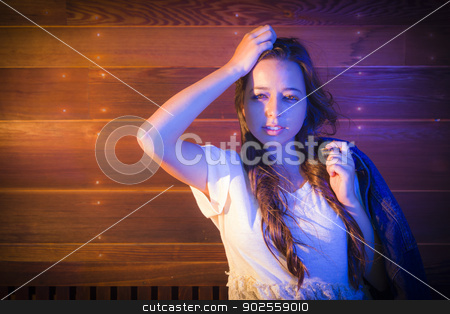 To use this stock image in your creative project, please select the size you need over to the right and click the "Add to Cart" button.
Your downloaded image will come with the Cutcaster watermark removed so don’t worry about the watermark you see on this page. Mixed Race Young Adult Woman Portrait Against Wooden Wall stock photo, Portrait of a Pretty Mixed Race Young Adult Woman Against a Lustrous Wooden Wall Background. by Andy Dean