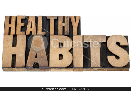 To use this stock image in your creative project, please select the size you need over to the right and click the "Add to Cart" button.
Your downloaded image will come with the Cutcaster watermark removed so don’t worry about the watermark you see on this page. healthy habits in wood type stock photo, healthy habits - wellness concept - isolated tex in vintage letterpress wood type by Marek Uliasz