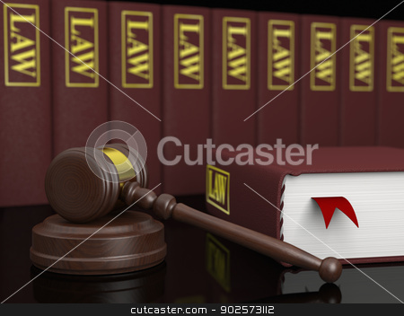 To use this stock image in your creative project, please select the size you need over to the right and click the "Add to Cart" button.
Your downloaded image will come with the Cutcaster watermark removed so don’t worry about the watermark you see on this page. Legal education stock photo, Gavel and law books, symbols of law and legal literature by Harvepino