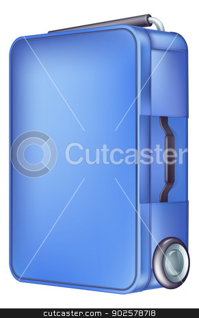 To use this stock image in your creative project, please select the size you need over to the right and click the "Add to Cart" button.
Your downloaded image will come with the Cutcaster watermark removed so don’t worry about the watermark you see on this page. Modern blue trolley case stock vector clipart, An illustration of a modern blue wheeled trolley case standing up by Christos Georghiou