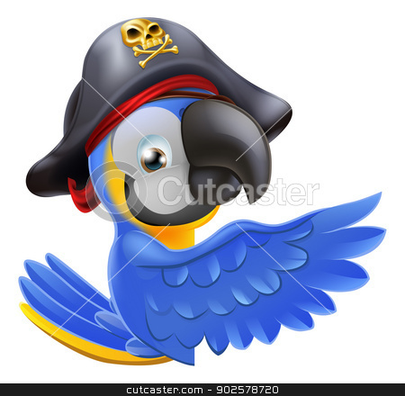 To use this stock image in your creative project, please select the size you need over to the right and click the "Add to Cart" button.
Your downloaded image will come with the Cutcaster watermark removed so don’t worry about the watermark you see on this page. Pointing Pirate Parrot stock vector clipart, An illustration of a pirate parrot mascot leaning round a sign board and pointing with its wing or showing something by Christos Georghiou