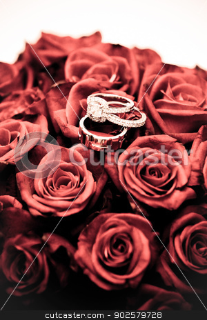 To use this stock image in your creative project, please select the size you need over to the right and click the "Add to Cart" button.
Your downloaded image will come with the Cutcaster watermark removed so don’t worry about the watermark you see on this page. Wedding rings on a bouquet of roses stock photo, Wedding rings balanced on a bouquet of red roses, symbolic of everlasting love and commitment by JRstock