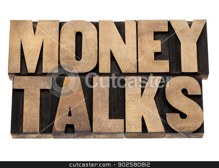 To use this stock image in your creative project, please select the size you need over to the right and click the "Add to Cart" button.
Your downloaded image will come with the Cutcaster watermark removed so don’t worry about the watermark you see on this page. money talks in wood type stock photo, money talks - financial concept - isolated text in letterpress wood type by Marek Uliasz