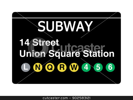 To use this stock image in your creative project, please select the size you need over to the right and click the "Add to Cart" button.
Your downloaded image will come with the Cutcaster watermark removed so don’t worry about the watermark you see on this page. 14 Street Union Square Station subway sign stock photo, 14 Street Union Square Station subway sign isolated on white, New York city, U.S.A. by Martin Crowdy
