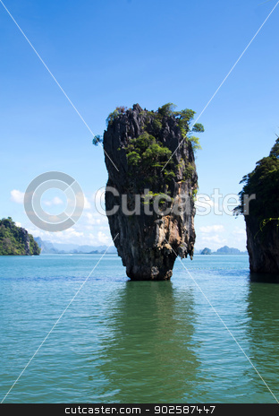 To use this stock image in your creative project, please select the size you need over to the right and click the "Add to Cart" button.
Your downloaded image will come with the Cutcaster watermark removed so don’t worry about the watermark you see on this page. island in thailand stock photo, james bond island in thailand by Vitaliy Pakhnyushchyy