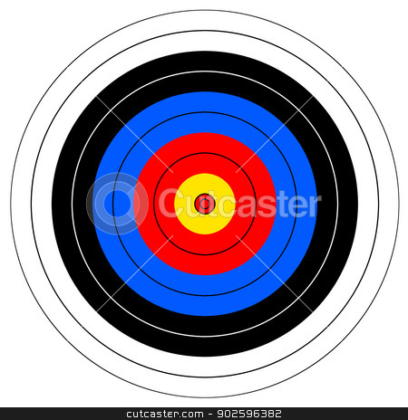To use this stock image in your creative project, please select the size you need over to the right and click the "Add to Cart" button.
Your downloaded image will come with the Cutcaster watermark removed so don’t worry about the watermark you see on this page. Target stock photo, Target with red yellow black white and blue rings. by Henrik Lehnerer