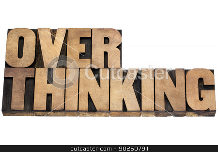 To use this stock image in your creative project, please select the size you need over to the right and click the "Add to Cart" button.
Your downloaded image will come with the Cutcaster watermark removed so don’t worry about the watermark you see on this page. overthinking word in wood type stock photo, overthinking word - isolated text in letterpress wood type by Marek Uliasz